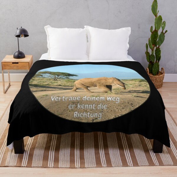 Item preview, Elephant in front of Kilimanjaro – Trust your path designed and sold by Katja LebenFreude.