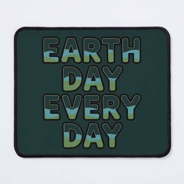 Item preview, Earth Day Every Day – Ecological Phat Outline Typography designed and sold by mawitn.