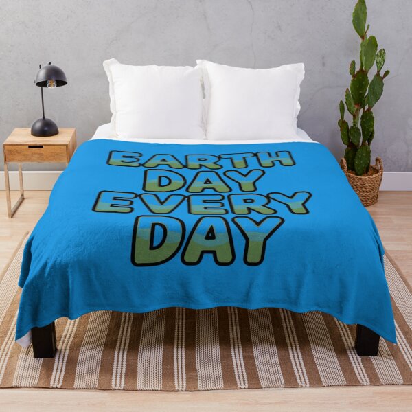 Item preview, Earth Day Every Day – Ecological Phat Outline Typography designed and sold by mawitn.