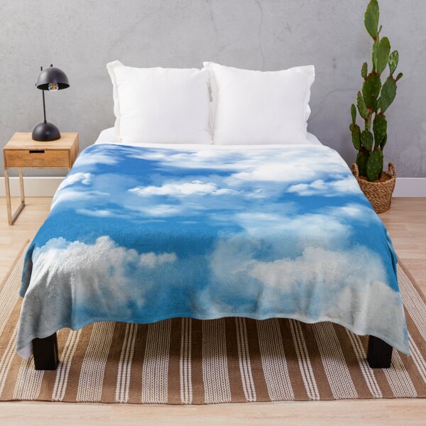 Item preview, Vibrant Blue Sky Fluffy Clouds designed and sold by Streetwear Clothing | Fit Life.