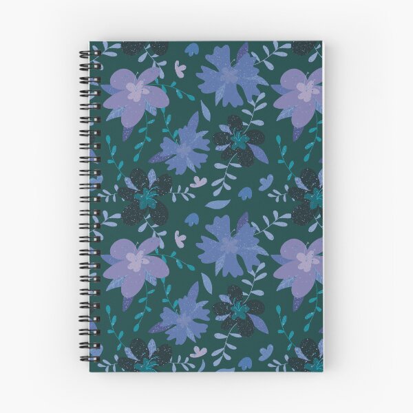 Item preview, Loose florals in blue designed and sold by AureliaDesignStudio.