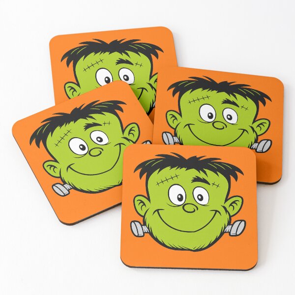 Item preview, Funny Cartoon Frankenstein Face – Cute Halloween Monster Design 4 kids designed and sold by averagejoekster.