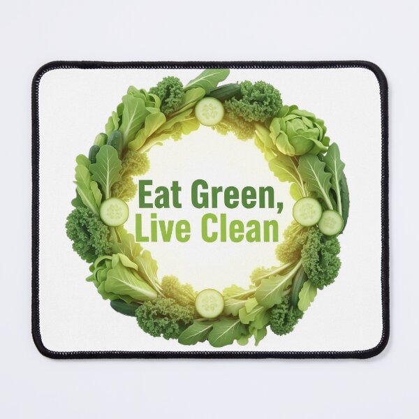 Item preview, Eat Green, Live Clean – Eco Friendly Vegan Sticker designed and sold by Scorpio Art.