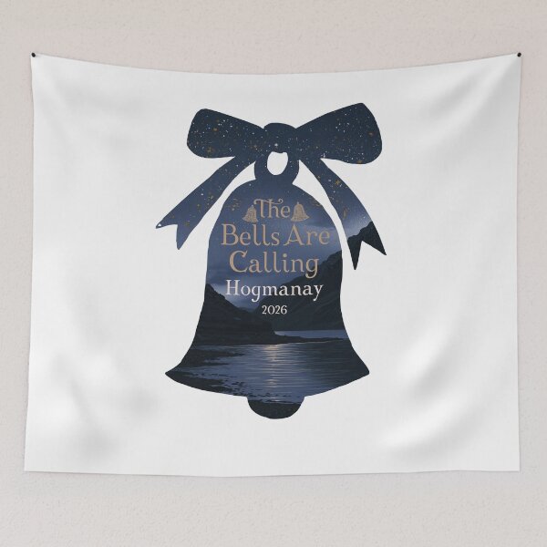 Item preview, The Bells Are Calling Hogmanay 2026 Scottish New Year Gift designed and sold by Loom on the Loch.