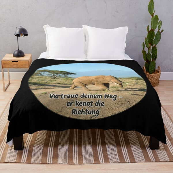Item preview, Elephant in front of Kilimanjaro – Trust your path designed and sold by Katja LebenFreude.