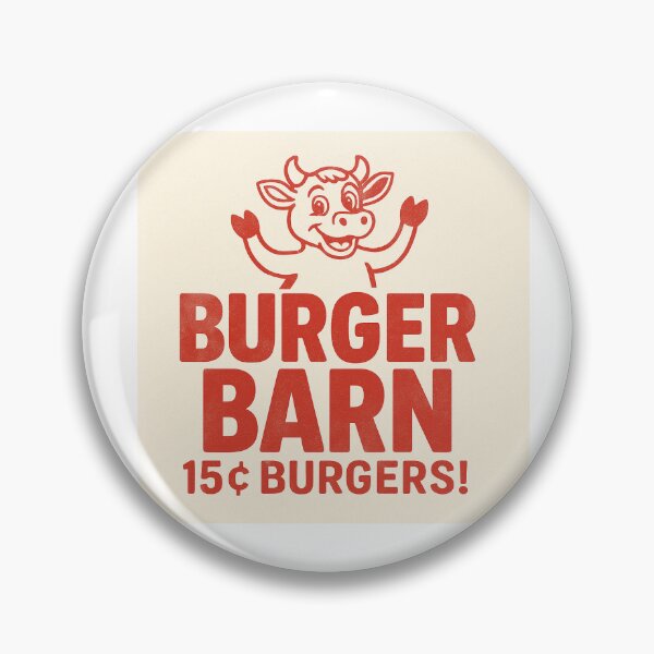 Item preview, Burger Barn Vintage 15¢ Diner Sign designed and sold by IronBrush.