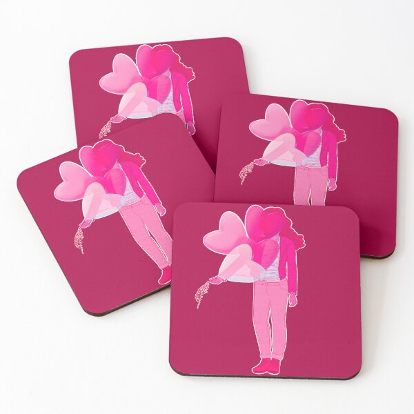 Item preview, Valentines Day girl with balloon hearts designed and sold by griffinart.