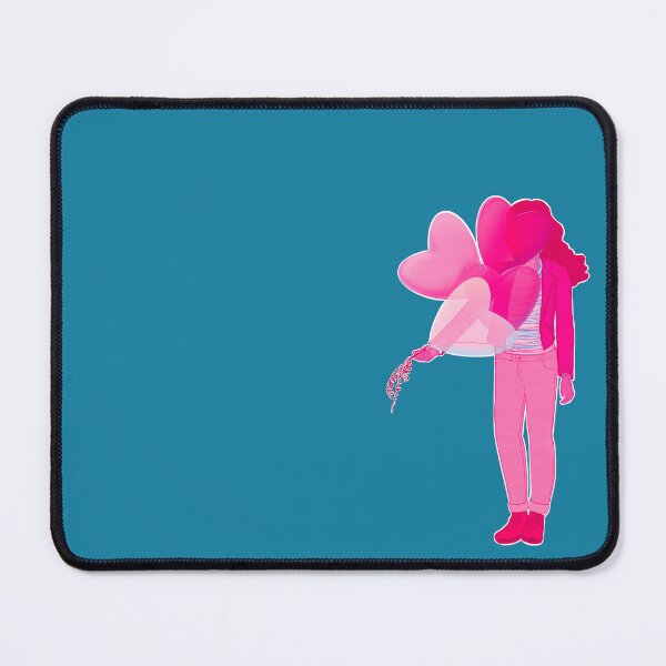 Item preview, Valentines Day girl with balloon hearts designed and sold by griffinart.