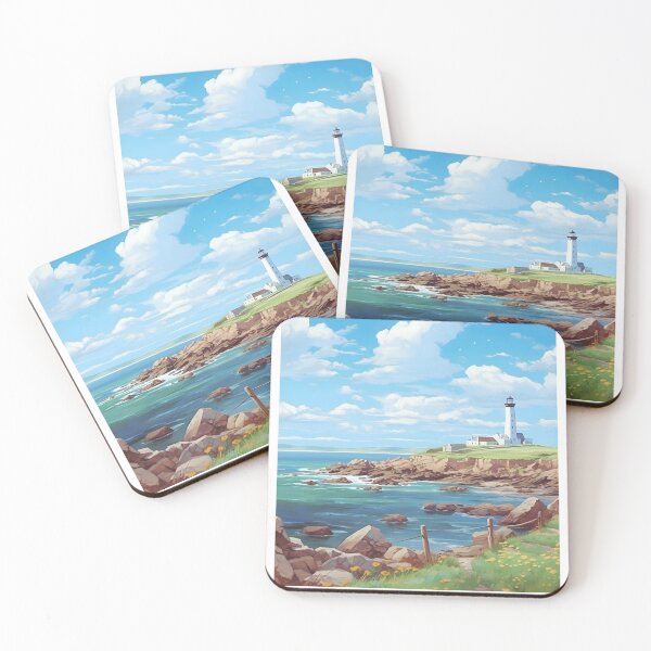 Item preview, Isle of Islay Lighthouse Vintage Scottish Travel Poster Art designed and sold by LaFabricaArt.