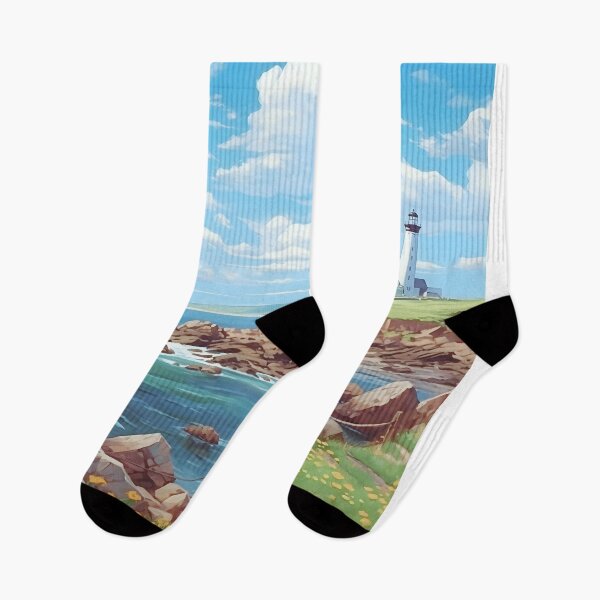 Item preview, Isle of Islay Lighthouse Vintage Scottish Travel Poster Art designed and sold by LaFabricaArt.