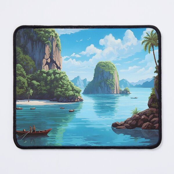 Item preview, Palawan Philippines Tropical Vintage Travel Art Print designed and sold by LaFabricaArt.