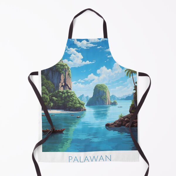 Item preview, Palawan Philippines Tropical Vintage Travel Art Print designed and sold by LaFabricaArt.