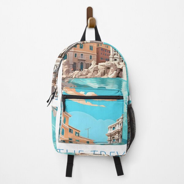 Item preview, Trevi Fountain Rome Baroque Travel Poster Art designed and sold by LaFabricaArt.