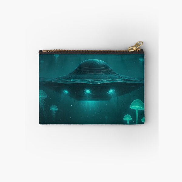 Item preview, Bioluminescent UFO Beneath the Waves designed and sold by ArtFlow1.