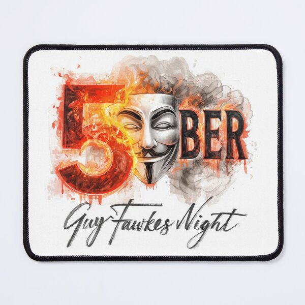 Item preview, 5th of November | Guy Fawkes Night Fire & Smoke Art designed and sold by Sidra Official Art.