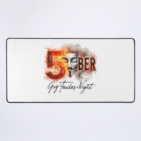 Item preview, 5th of November | Guy Fawkes Night Fire & Smoke Art designed and sold by Sidra Official Art.