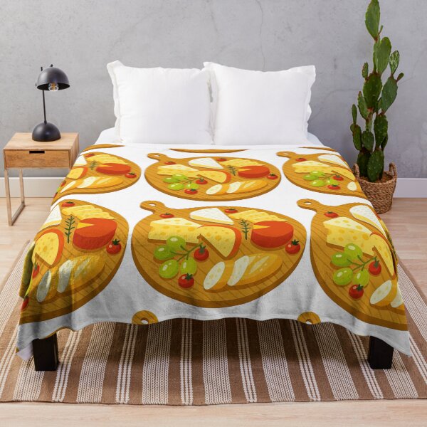 Item preview, Cheese Board with Grapes and Tomatoes Food Illustration designed and sold by ArtfulWeave.