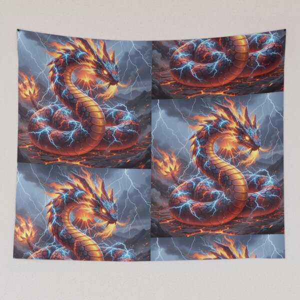 Item preview, Fire electric snake  designed and sold by HuntsmithMerch.