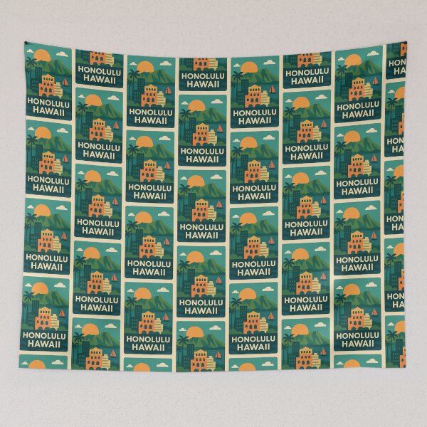Item preview, Honolulu Hawaii designed and sold by Broken Antler Designs .