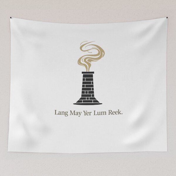 Item preview, Lang May Yer Lum Reek Scottish New Year Blessing Hogmanay Design designed and sold by Loom on the Loch.
