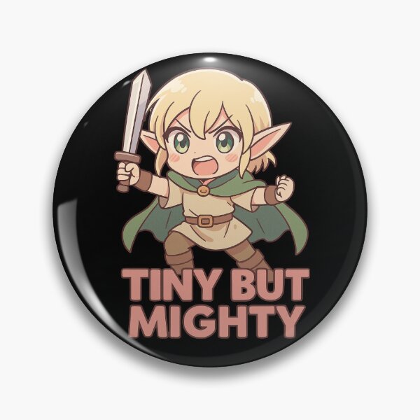 Item preview, Tiny but Mighty – Funny Anime Elf Power designed and sold by Design_Your_Day.
