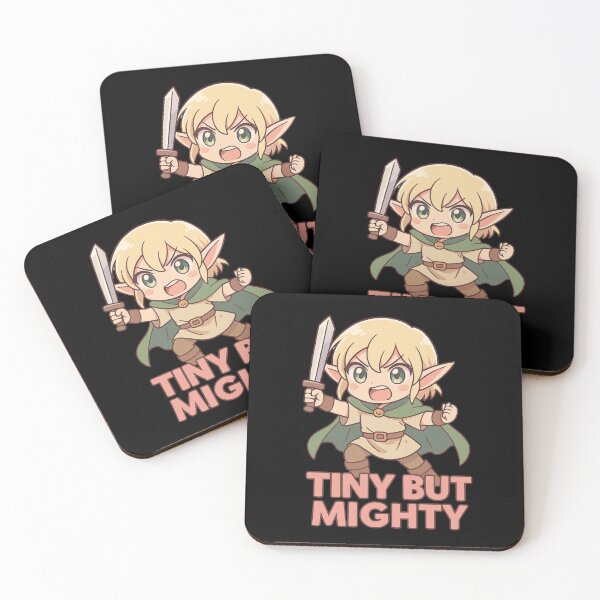 Item preview, Tiny but Mighty – Funny Anime Elf Power designed and sold by Design_Your_Day.