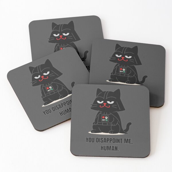 Item preview, Darth Purr – “You Disappoint Me, Human.” | Catastrocat Collection designed and sold by catastrocat.