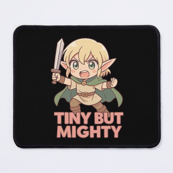 Item preview, Tiny but Mighty – Funny Anime Elf Power designed and sold by Design_Your_Day.