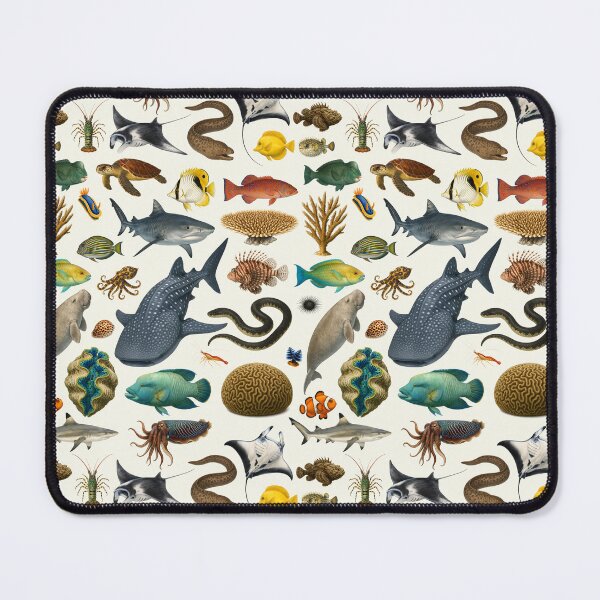 Item preview, Animals of The Great Barrier Reef Illustration Chart designed and sold by kakarikihill.