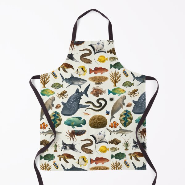 Item preview, Animals of The Great Barrier Reef Illustration Chart designed and sold by kakarikihill.