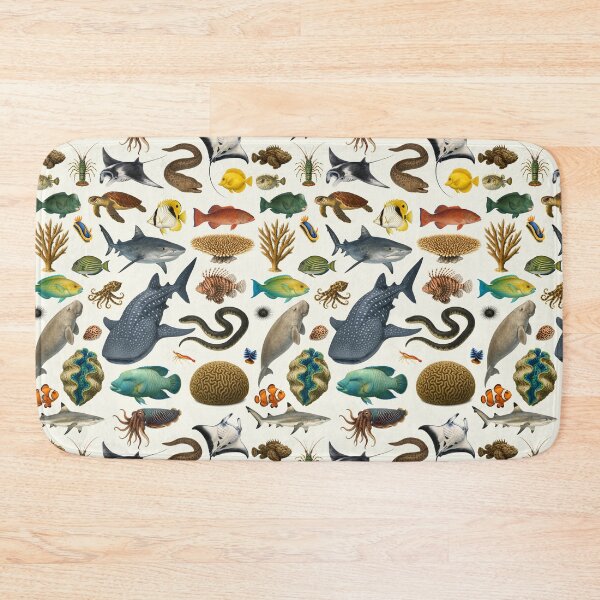Item preview, Animals of The Great Barrier Reef Illustration Chart designed and sold by kakarikihill.