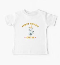 Katze Einhorn 1. Grader Meow Magisches Caticorn Baby T-Shirt