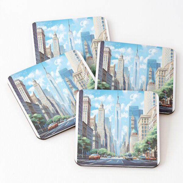Item preview, New York Empire State Building Midtown Street View designed and sold by LaFabricaArt.