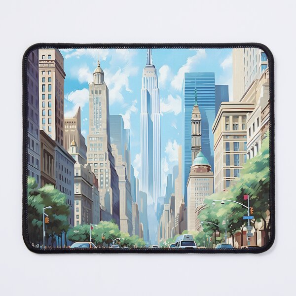 Item preview, New York Empire State Building Midtown Street View designed and sold by LaFabricaArt.