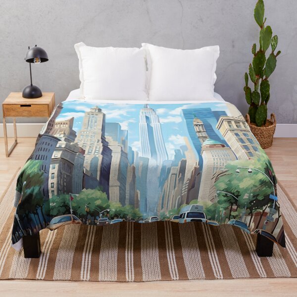 Item preview, New York Empire State Building Midtown Street View designed and sold by LaFabricaArt.