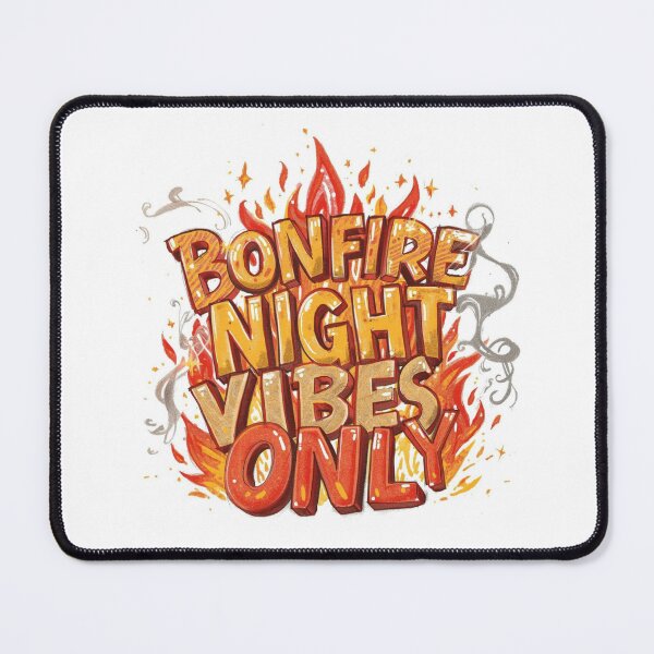 Item preview, Bonfire Night Vibes Only PNG | Fire Lettering Art for November 5th designed and sold by Sidra Official Art.