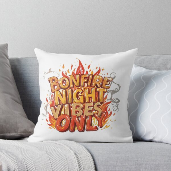 Item preview, Bonfire Night Vibes Only PNG | Fire Lettering Art for November 5th designed and sold by Sidra Official Art.