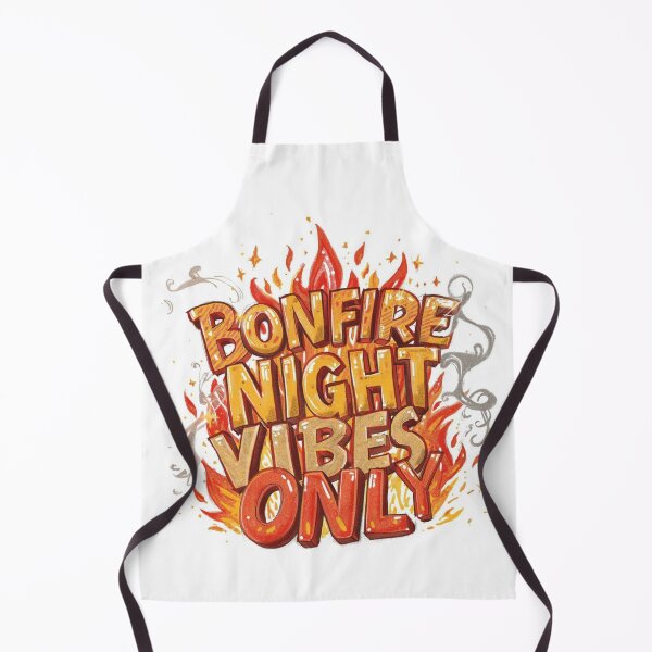 Item preview, Bonfire Night Vibes Only PNG | Fire Lettering Art for November 5th designed and sold by Sidra Official Art.