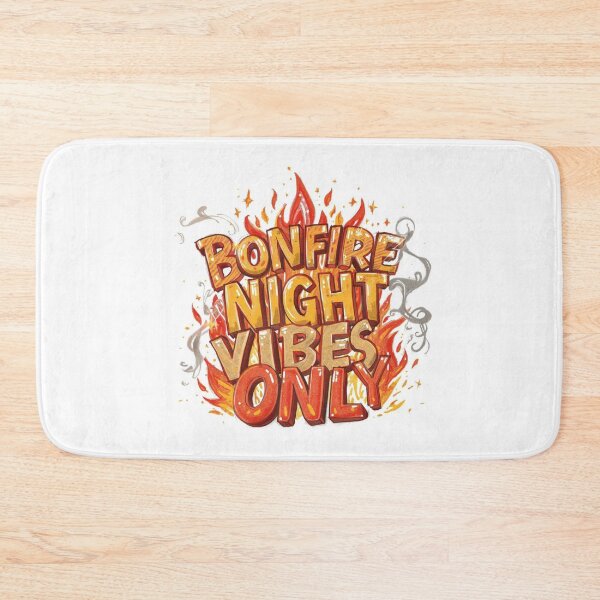 Item preview, Bonfire Night Vibes Only PNG | Fire Lettering Art for November 5th designed and sold by Sidra Official Art.