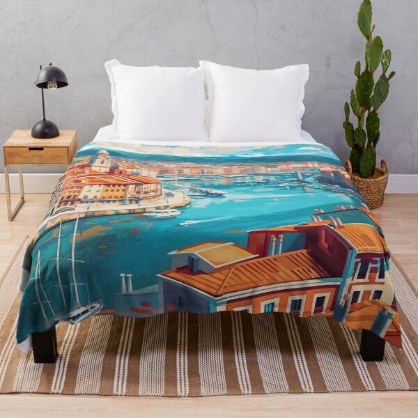 Item preview, Bilbao Spain Casco Viejo Nervion River Vintage designed and sold by LaFabricaArt.