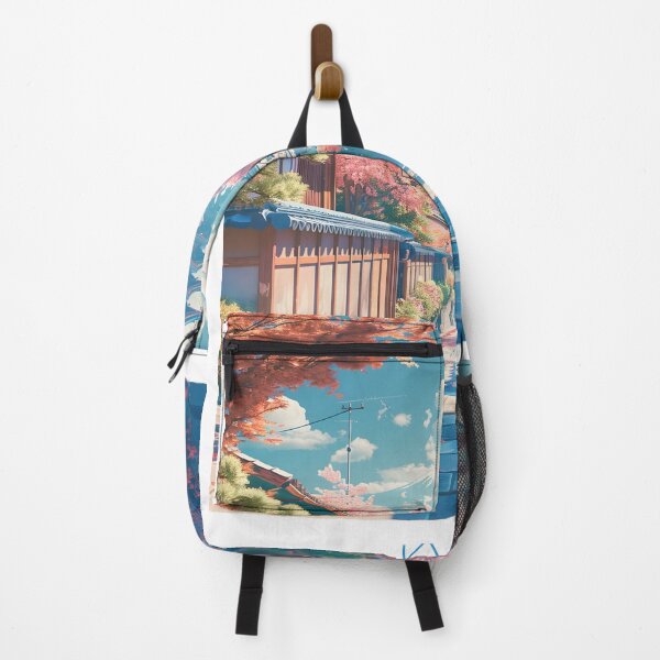 Item preview, Kyoto Pagoda Cherry Blossom Vintage Japan Street designed and sold by LaFabricaArt.
