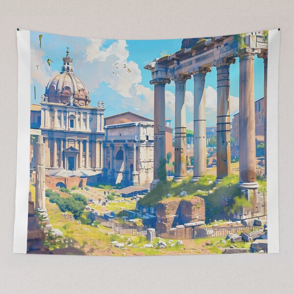 Item preview, Roman Forum Rome Ancient Ruins Columns Vintage designed and sold by LaFabricaArt.