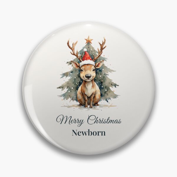 Artikelvorschau, Weihnachtskarte Rentier – Merry Christmas Newborn entworfen und verkauft von Kreativa1.