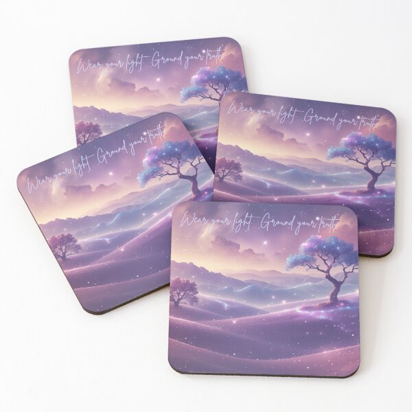 Item preview, Wear Your Light. Ground Your Truth — Mystical Cosmic Landscape designed and sold by The Healing Key  - Art • Spirit • Transformation • .