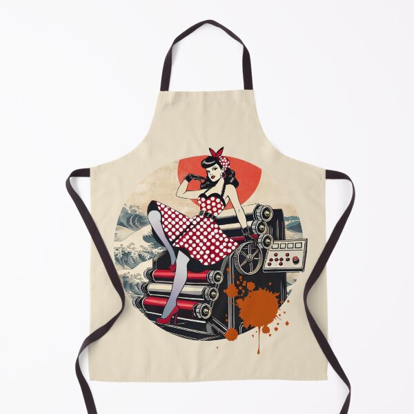 Item preview, Vintage Printing Press Pinup Girl designed and sold by kaszczyszko.
