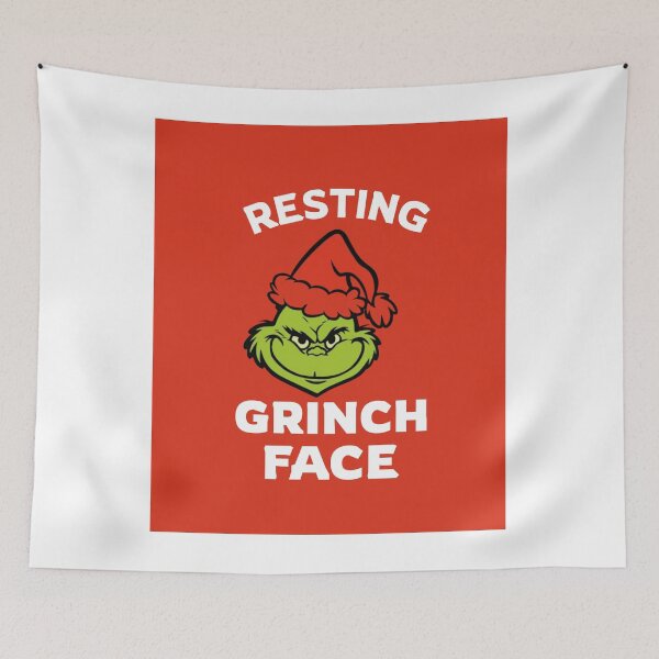 Item preview, Resting Grinch Face | Funny Christmas Quote Design designed and sold by PureCanvas Co.