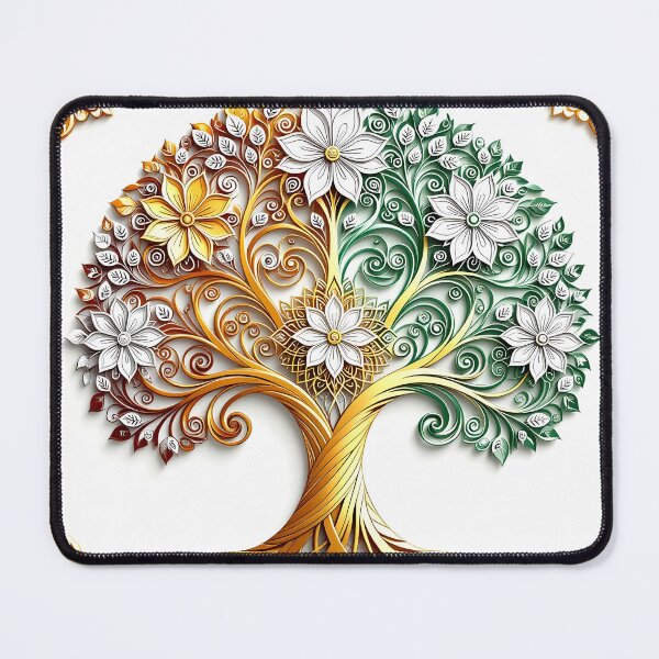Item preview, Floral Tree of Life with Gold designed and sold by Sharon Schwalbe.
