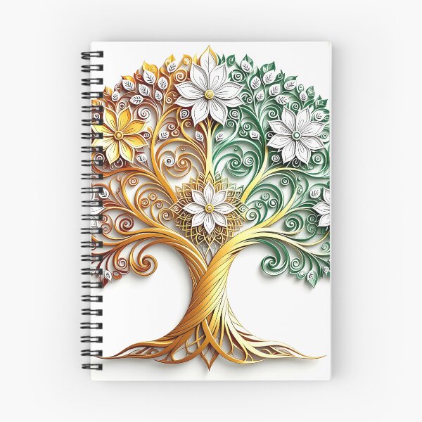Item preview, Floral Tree of Life with Gold designed and sold by Sharon Schwalbe.