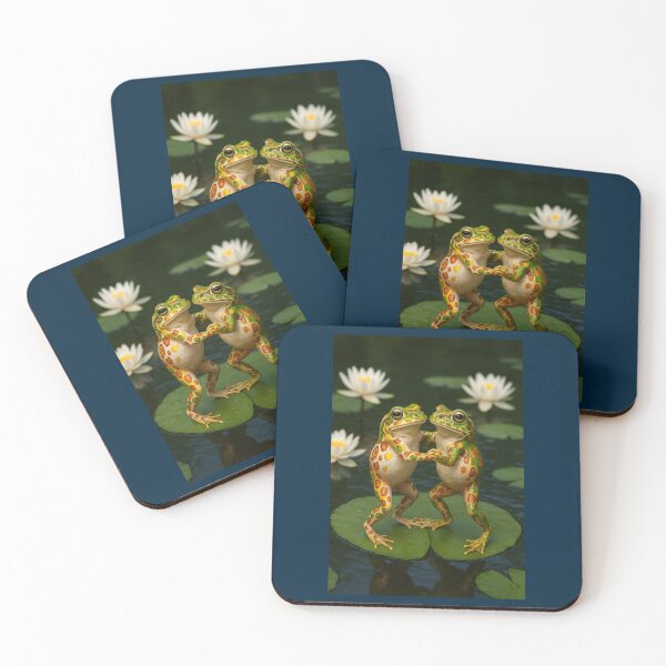 Item preview, Dancing Frogs on a Lily Pad designed and sold by Tridentulus.