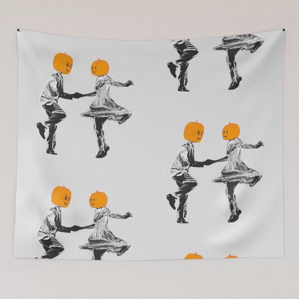 Item preview, Pumpkin Swing: Vintage Halloween Dance designed and sold by zaMAJAvanje.